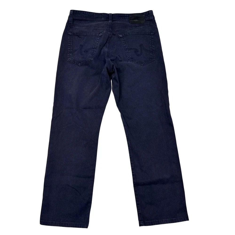 AG Adriano Goldschmied Graduate Pants Mens Size 30 x 27 Navy Blue Tailored Leg - Picture 2 of 8
